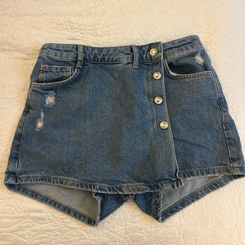ZARA JEAN SKORT